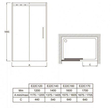 Душевая дверь Jacob Delafon Contra E22C140-GA 140 см фото