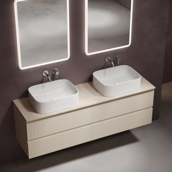 Столешница с отверстием под смеситель Sancos TT160A2X 160 см, Kreman фото