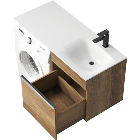 Тумба под стиральную машину Aqwella Terra 115 TER01051DB дуб балтийский фото