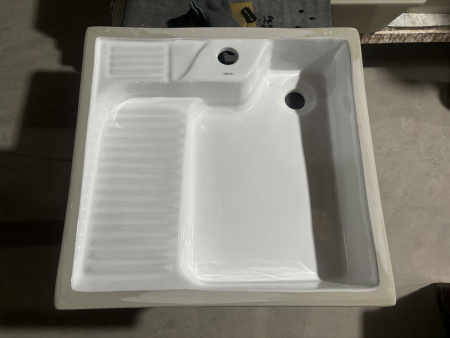 Раковина на стиральную машину встраиваемая снизу Abber Rechteck AC2224L фото