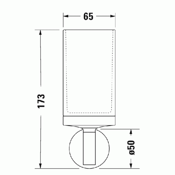 Стакан для зубных щеток Duravit Starck T 0099314600 черный матовый фото