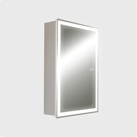 Зеркальный шкаф с подсветкой и подогревом Aquame AQM9201 60x80 фото