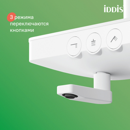 Душевая система Iddis Shelfy SHEWTBTi06 белая матовая фото