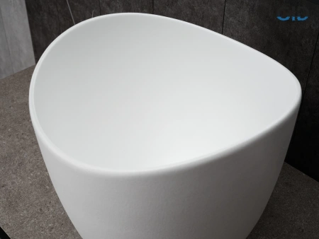 Накладная раковина GID N9303wg 51221 36x35 белая матовая / белый графит фото