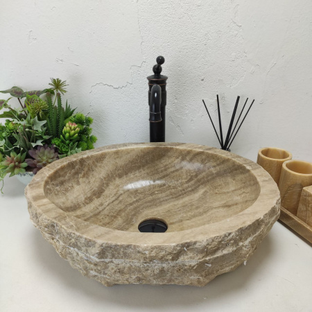 Накладная раковина из оникса Erozy Sunset EO-01435 (53*44*15) фото