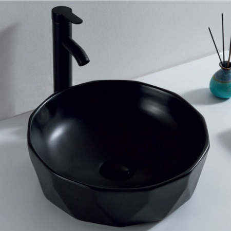 Накладная раковина BelBagno BB1409H301 41x41 черная фото