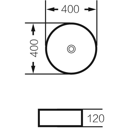 Раковина-чаша Grossman 40 GR-3013BEM Бежевая матовая фото