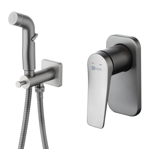 Гигиенический душ со смесителем Lemark Bronx LM3719GM фото