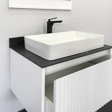 Тумба с раковиной и столешницей Comforty Марсель-75 00-00013396 фото