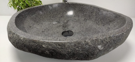 Накладная раковина из речного камня RS0836 (60*50*15) фото