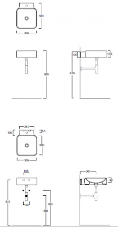 Подвесная раковина Simas Flow FL15bi*0 39 см фото