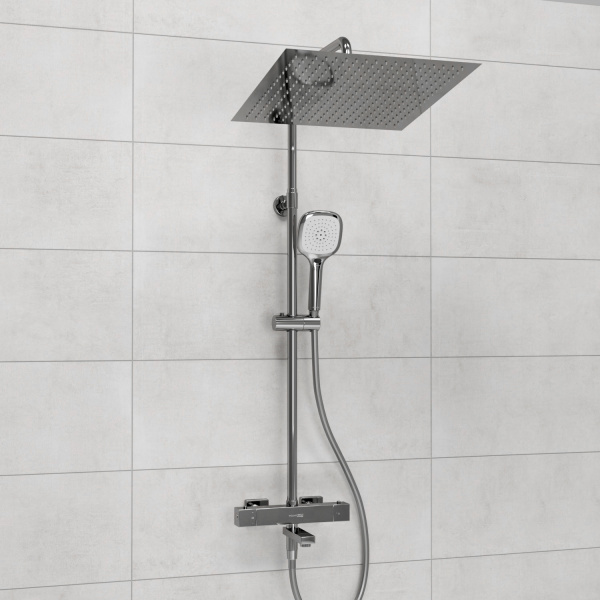 Душевая система (стойка) с термостатом WasserKRAFT Thermo A199.119.065.087.CH хромоникель фото