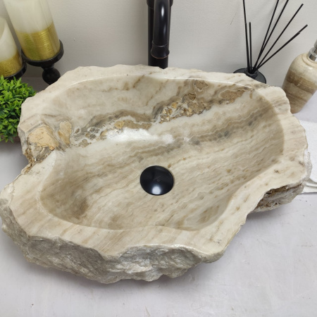 Накладная раковина из оникса Erozy BL EO-00550 (50*39*15см) фото