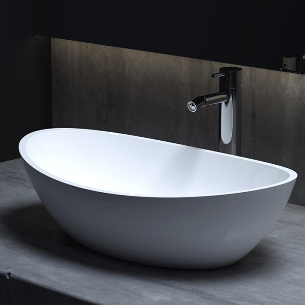 Накладная раковина Salini Callista 1101203SM 56x34 белая матовая фото