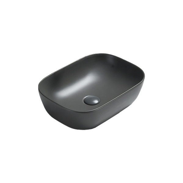 Накладная раковина Vincea VBS-102MA 45x32 антрацит матовый фото