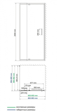 Душевой уголок WasserKRAFT Berkel 48P03 90х90 фото