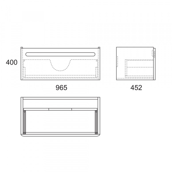 Тумба под раковину OWL 1975 Otalia 100 OW04.03.00 фото