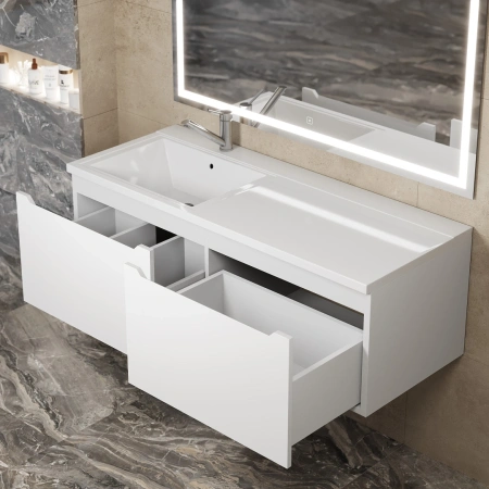 Тумба под раковину Uperwood Tanos 120 291020263 белая матовая фото