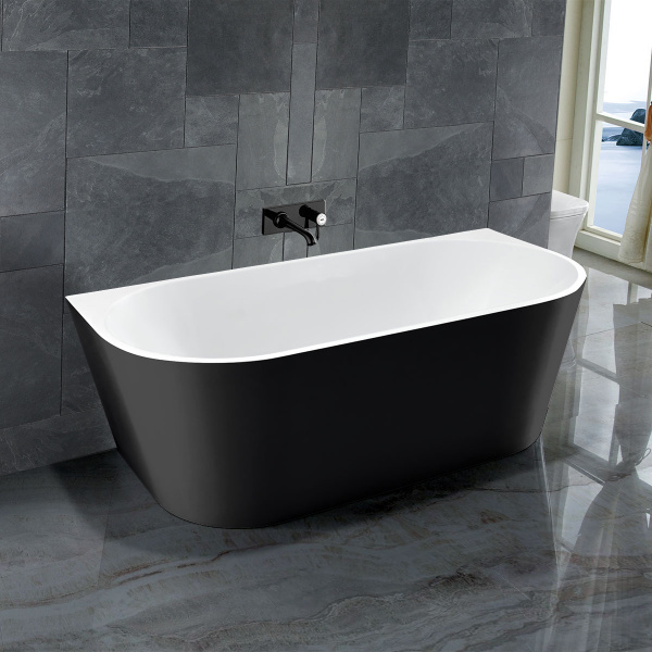 Ванна акриловая Vincea VBT-421-1700MB 170x80 матовый черный/матовый белый фото