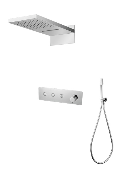 Душевая система для скрытого монтажа Boheme Fusion 130-CR фото