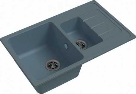 Мойка кухонная Ewigstein Elegant E- 60KF серый металлик фото