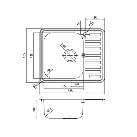 Мойка кухонная Iddis Strit STR58PLi77 фото