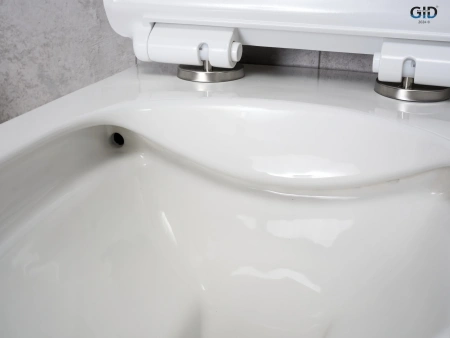 Подвесной унитаз безободковый Gid Tr2122b с сиденьем фото