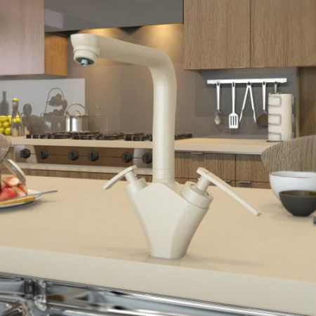 Смеситель для кухни кухни с фильтром для воды Elghansa Kitche Pure Water 56A5981-Champagne фото