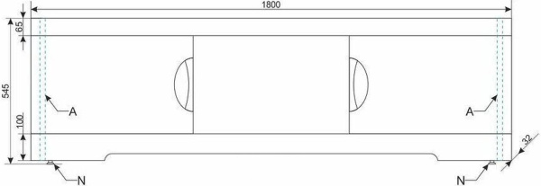 Экран для ванны раздвижной Style Line Глен 180 СС-00000508 фото