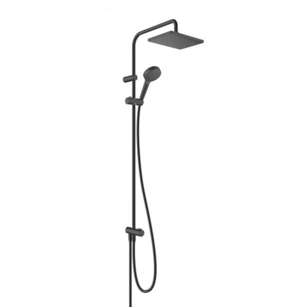 Душевая система Hansgrohe Vernis Shape Showerpipe 230 1jet Reno 26282670 черная матовая фото