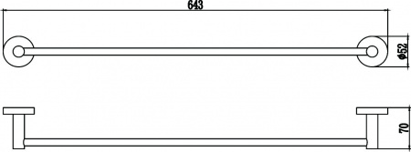 Полотенцедержатель Savol 87 S-608724 60 см фото