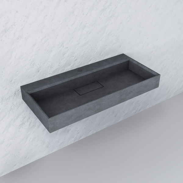 Раковина из бетона Raval Facet Fac.08.100/Bet/RL 100 см фото