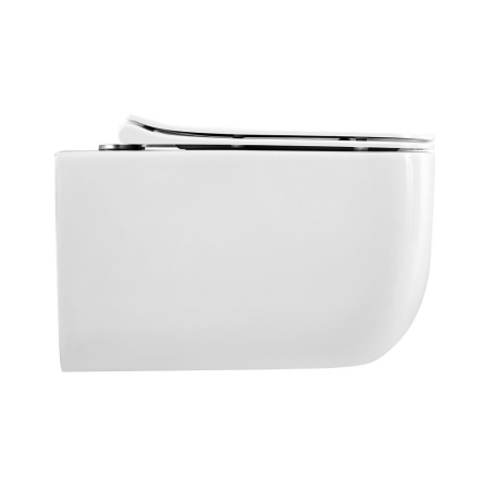 Унитаз подвесной безободковый Art&Max Monza AM232CHR/SC с сиденьем фото