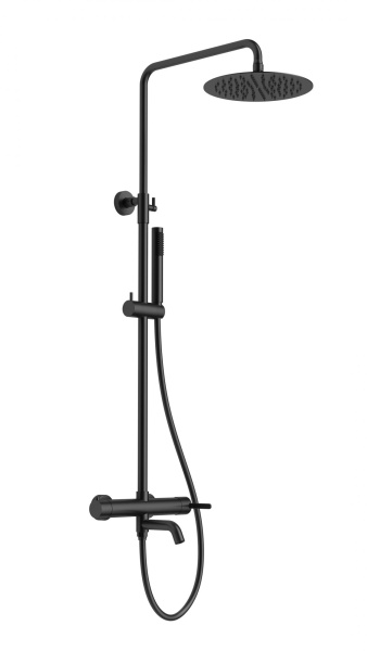 Душевая система (стойка) AltroBagno Unione 030209MB черная матовая фото