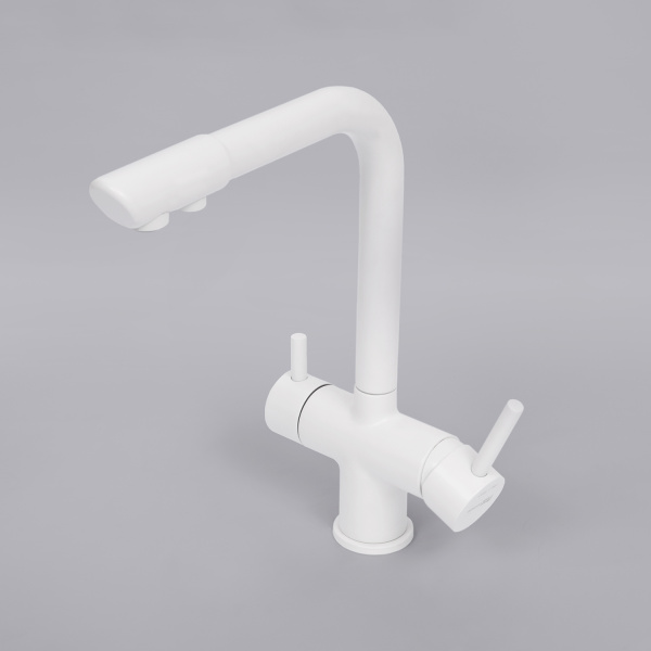 Смеситель для кухни под фильтр WasserKRAFT A8357 белый матовый фото