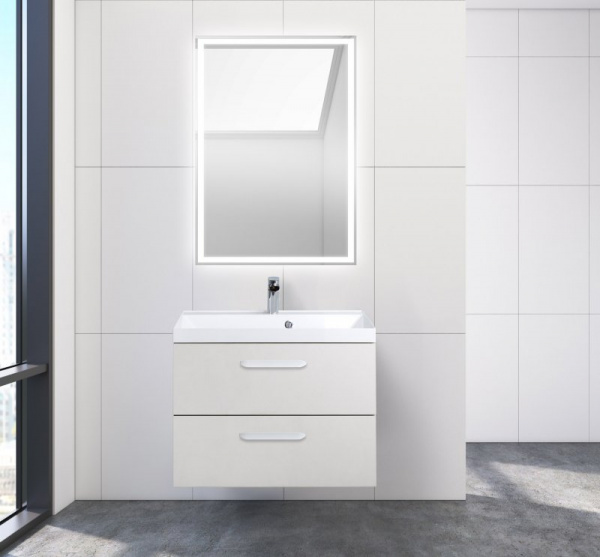 Тумба под раковину Belbagno Aurora AURORA-700-2C-SO-PB Pietra Bianca фото