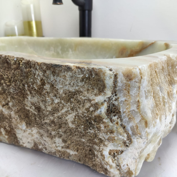 Накладная раковина из оникса Erozy Green EO-00517 (62*42*15cм) фото