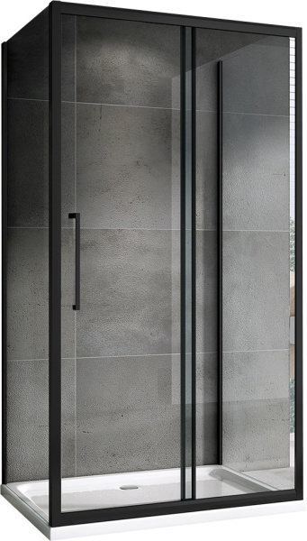 Душевой уголок ABBER Schwarzer Diamant AG30180BH-S90B-S90B 180x90 фото