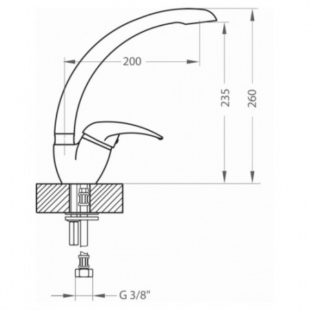 Смеситель для кухни Alveus Fontana Monarch PVD золото фото