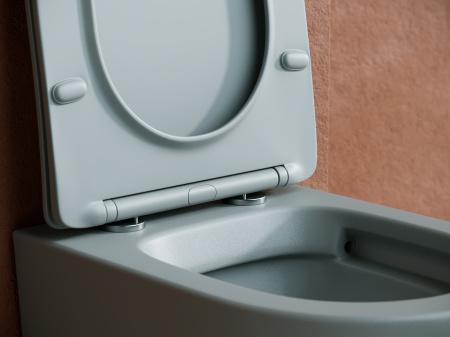 Унитаз подвесной безободковый Ceramica Nova Balearica CN6000MH антрацит матовый фото