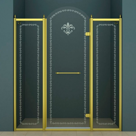 Душевая дверь Cezares Retro RETRO-B-13-130-CP-G-R 130 см золото R фото