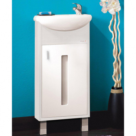 Тумба с раковиной Бриклаер Бали 40 светлая лиственница фото