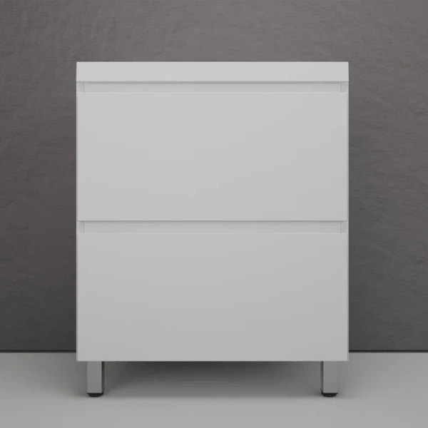 Тумба напольная под раковину Style Line Манхэттен 70 ЛС-00002374 белая матовая фото