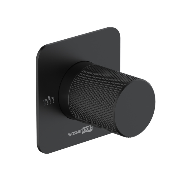Переключатель потоков на 2 выхода WasserKRAFT Fulda A299 черный матовый фото