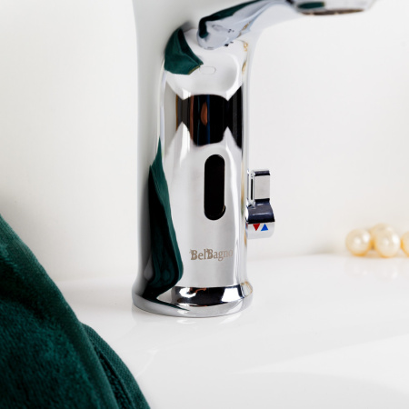 Электронный смеситель для раковины BelBagno Kraft KRAFT-ELV-CRM хром фото
