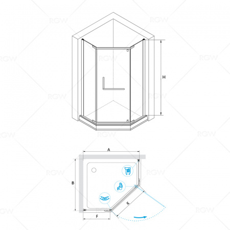 Душевой уголок RGW Passage PA-81 01088100-11 100x100 фото