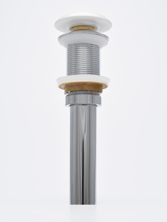 Донный клапан для раковины без перелива AQUAme AQM7002-0MW белый матовый фото