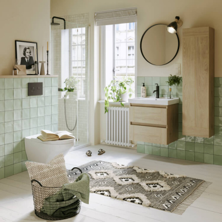 Тумба под раковину Aqwella Astrid 60 AST0106DD дуб давос фото