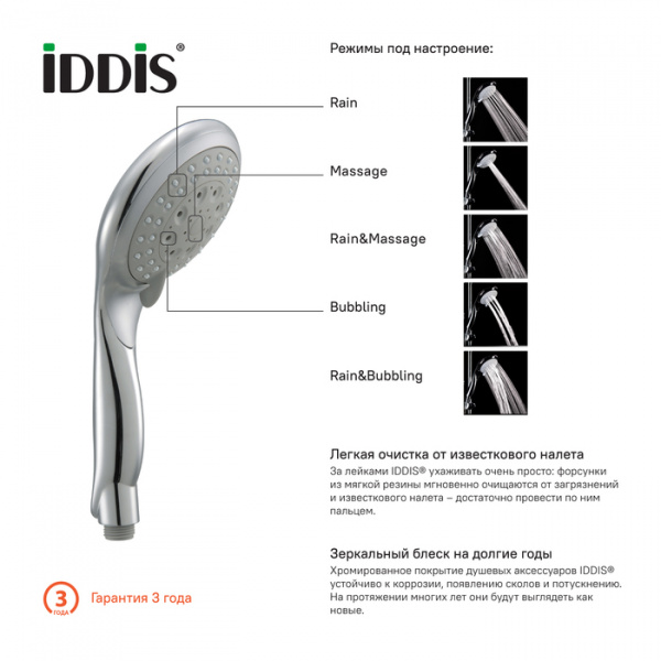 Душевая лейка Iddis Hand Shower A10161 фото