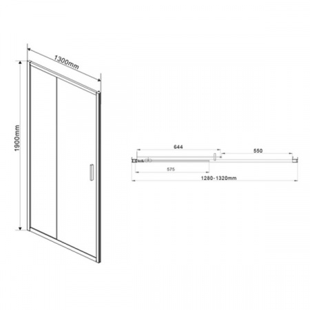 Душевая дверь Vincea Garda VDS-1G130CH шиншила фото